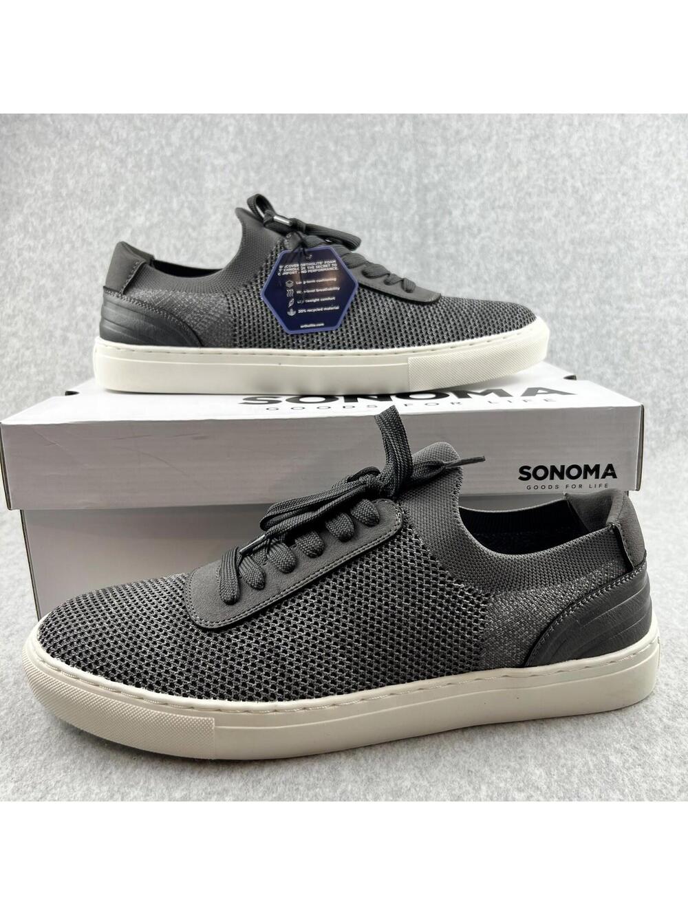 Sonoma Flyknit Low Top Sneakers Mens 11.5 Casual Comfort Otholite Pull on